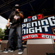 Ice Cube performs during week 1 of the Big3 three-on-three basketball league at Toyota Center on June 22, 2018, in Houston.